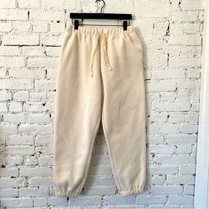 NWOT Tonlé cozy teddy fleece lounge pants, size L